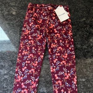 3T full length blue and burgundy pants
